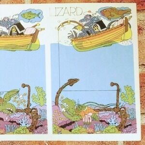 Ed Emberley ABC Book Pages 1978 Letter L Lizard Fishing Vintage Nursery Art